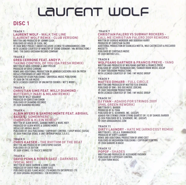 Laurent Wolf - Ritmo Dynamic (2xCD, Mixed) - Image 2