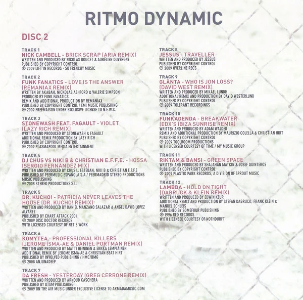 Laurent Wolf - Ritmo Dynamic (2xCD, Mixed) - Image 3