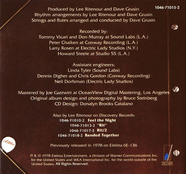 Lee Ritenour - The Captain's Journey (CD, Album) - Image 2