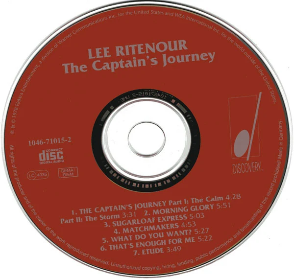 Lee Ritenour - The Captain's Journey (CD, Album) - Image 4