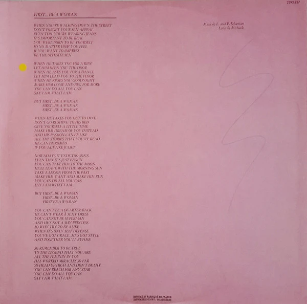 Lenore O'Malley - First Be A Woman (LP, Album) - Image 3