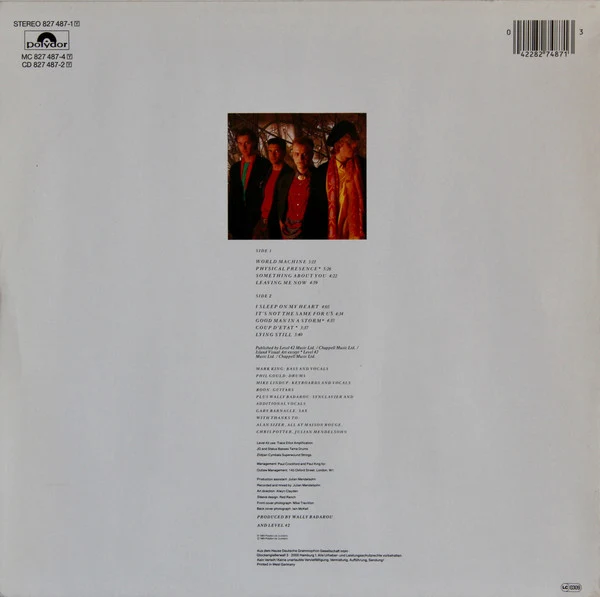 Level 42 - World Machine (LP, Album) - Image 2