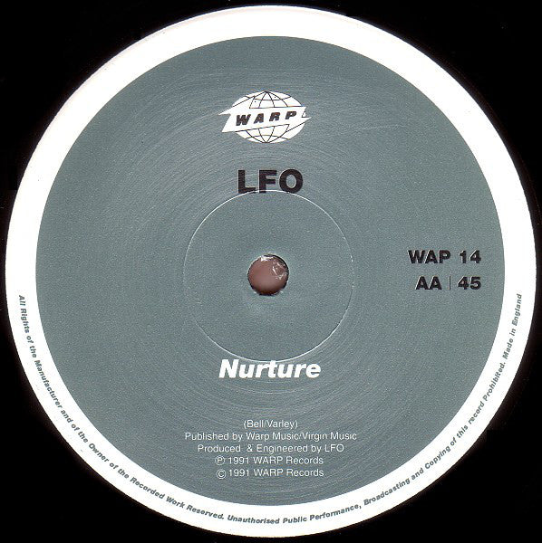 LFO - We Are Back / Nurture (12", Single) - Image 4