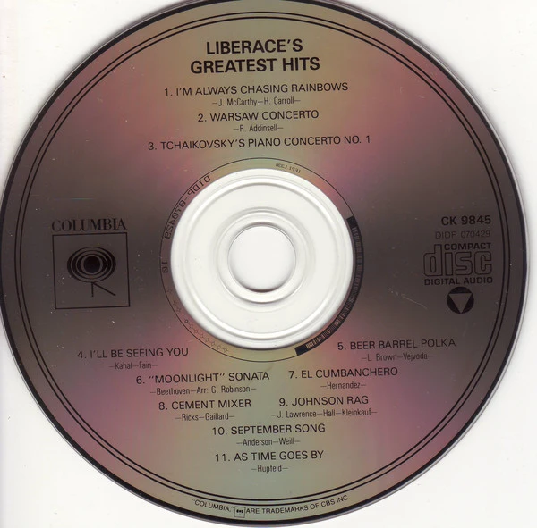 Liberace - Liberace's Greatest Hits (CD, Comp) - Image 2