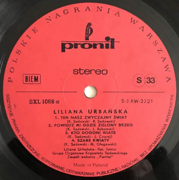 Liliana Urbańska - Liliana (LP, Album, Red) - Image 2