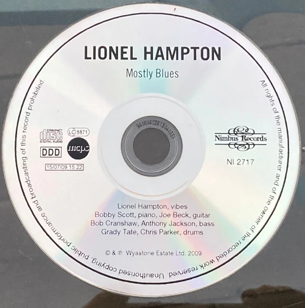 Lionel Hampton - Mostly Blues (CDr, Album, RE) - Image 3