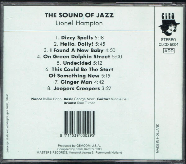 Lionel Hampton - The Sound Of Jazz (CD, Album) - Image 3