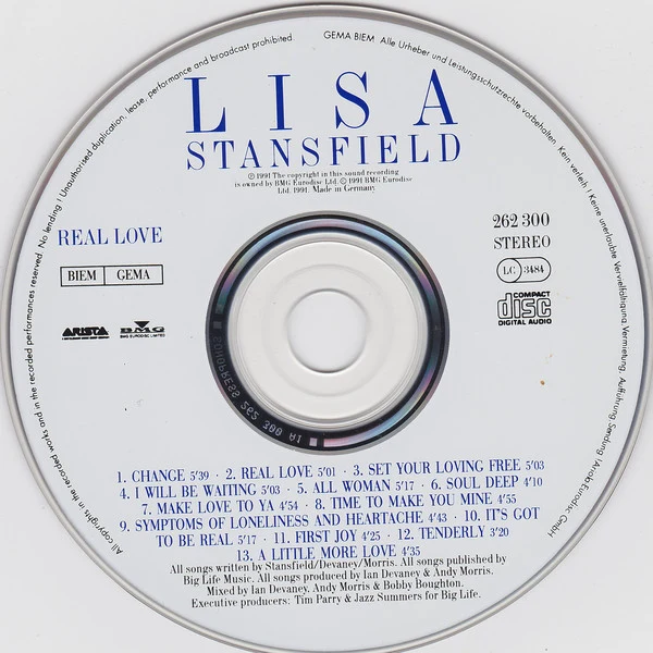 Lisa Stansfield - Real Love (CD, Album) - Image 3
