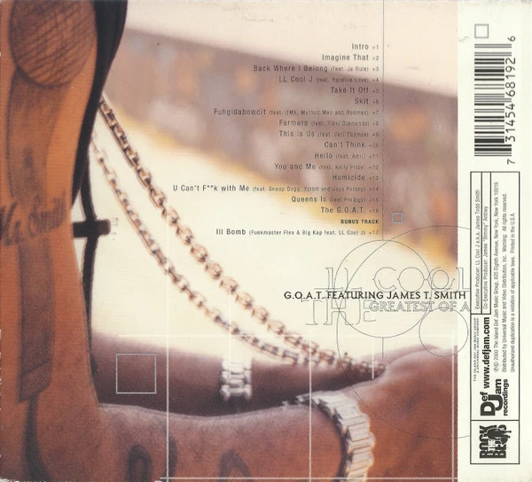 LL Cool J - G.O.A.T. Featuring James T. Smith The Greatest Of All Time (CD, Album, Dig) - Image 3