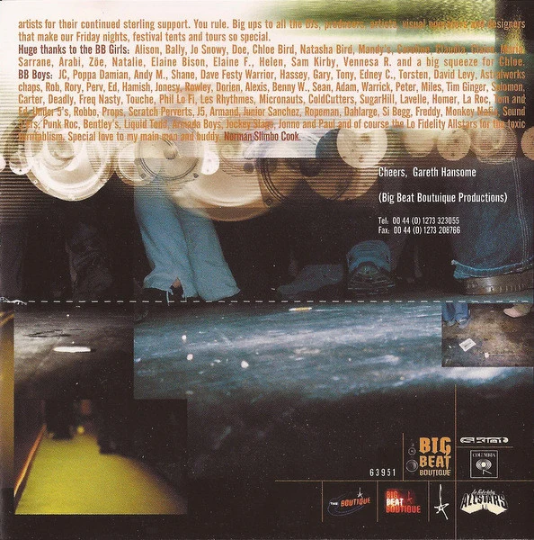 Lo Fidelity Allstars* - On The Floor At The Boutique (CD, Album, Mixed) - Image 4