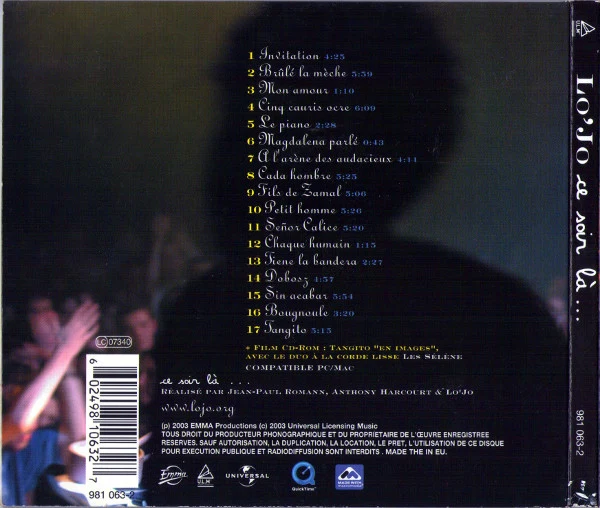 Lo'Jo - Ce Soir Là... (CD, Album, Enh, Dig) - Image 2