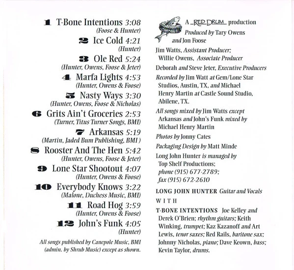 Long John Hunter - Border Town Legend (CD, Album) - Image 5