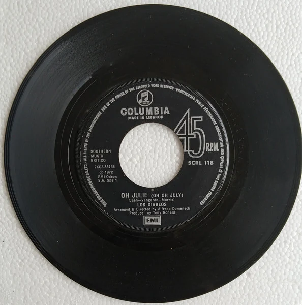Los Diablos  - Oh Julie ( Oh Oh July )  (7")