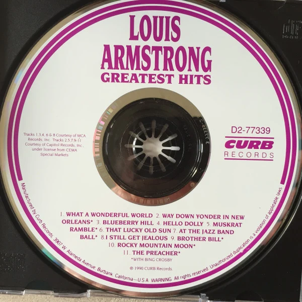 Louis Armstrong - Greatest Hits (CD, Comp) - Image 3
