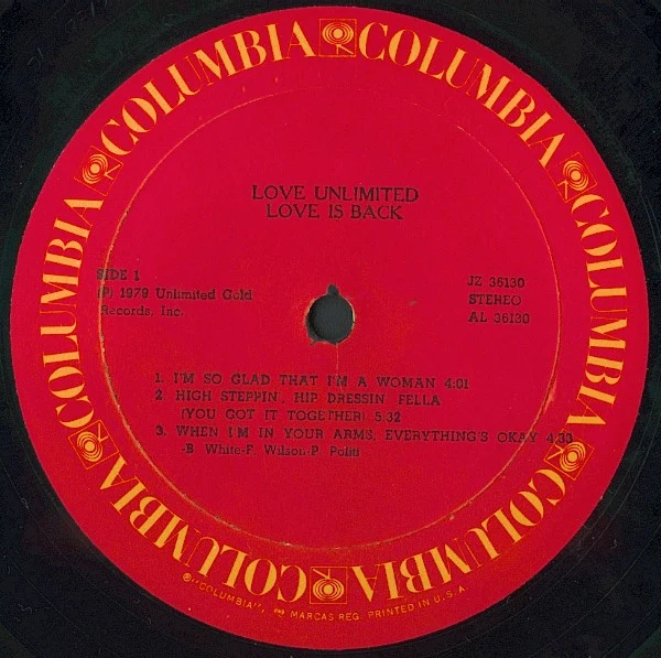 Love Unlimited - Love Is Back (LP, Album) - Image 3