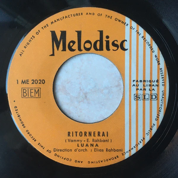 Luana  - Ritornerai / Amor Mio (7")