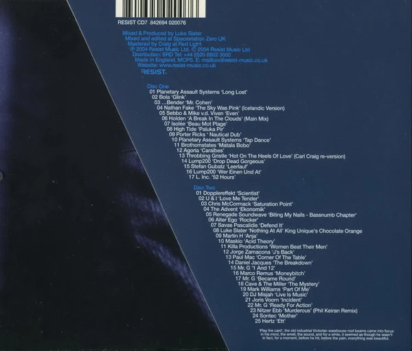 Luke Slater - Fear And Loathing 2 (2xCD, Comp, Mixed, Sli) - Image 2