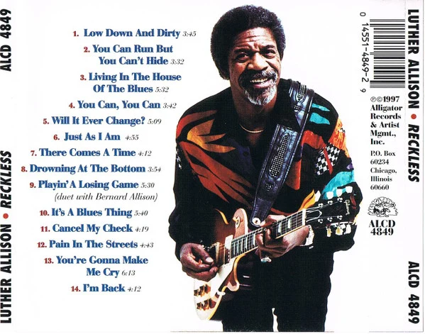 Luther Allison - Reckless (CD, Album) - Image 2