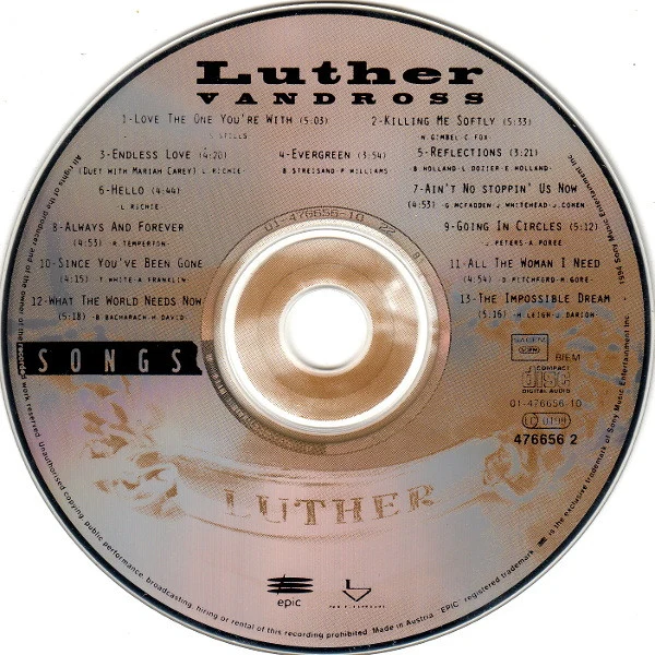 Luther Vandross - Songs (CD, Album) - Image 3