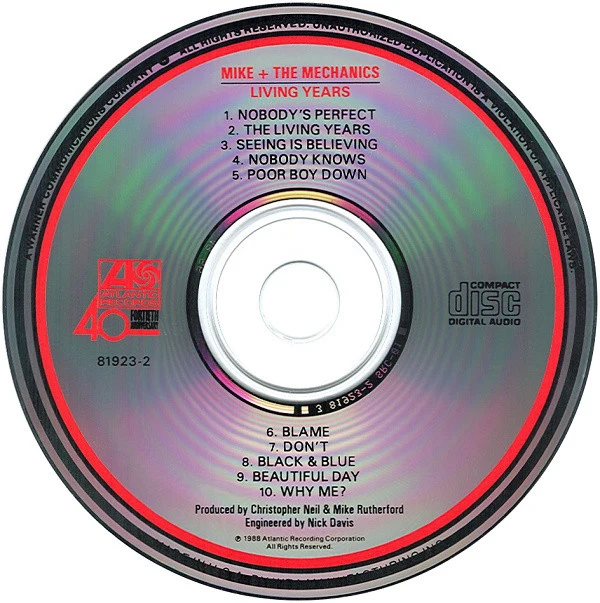 M1ke + The Mechan1c5* - Living Years (CD, Album) - Image 3