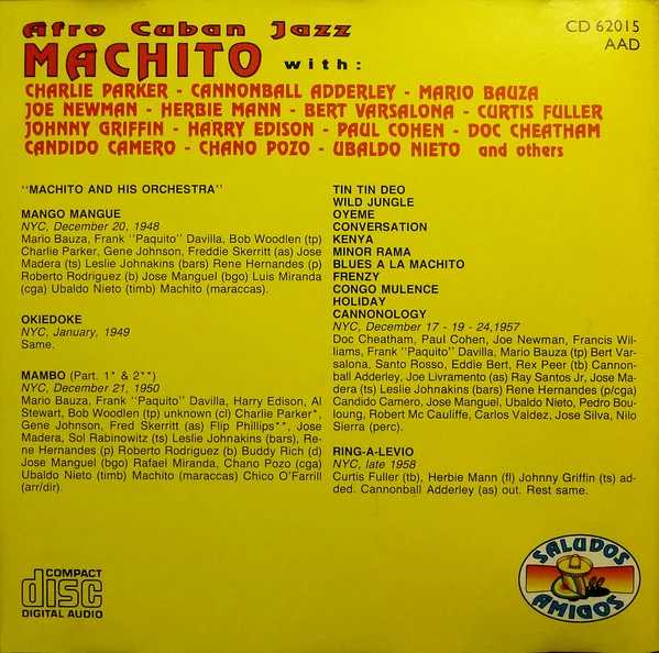 Machito - Afro Cuban Jazz, Mambo In Jazz (CD, Comp) - Image 3