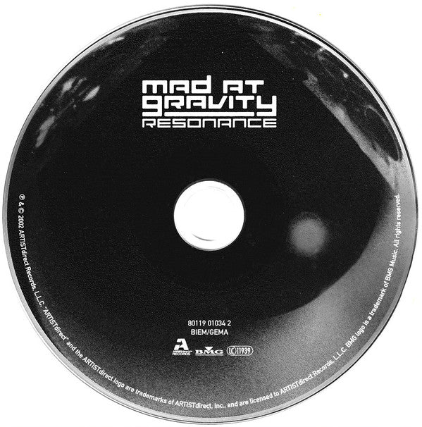 Mad At Gravity - Resonance (CD, Album) - Image 3