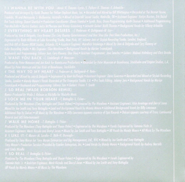 Mandy Moore - I Wanna Be With You (CD, Album, Enh, S/Edition) - Image 3