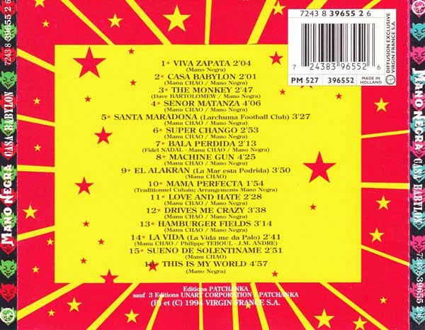 Mano Negra - Casa Babylon (CD, Album) - Image 3