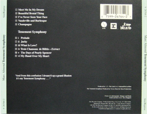 Márc Almond* - Tenement Symphony (CD, Album) - Image 2