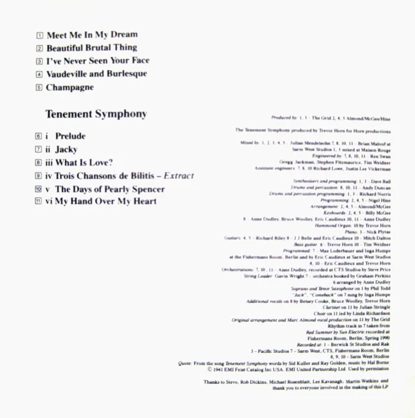 Márc Almond* - Tenement Symphony (CD, Album) - Image 3