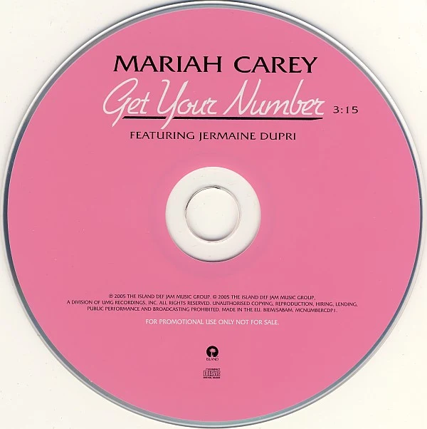 Mariah Carey - Get Your Number (CD, Single, Promo) - Image 3