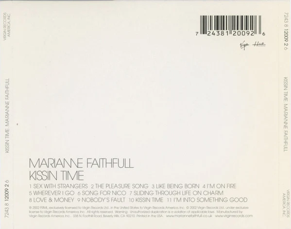 Marianne Faithfull - Kissin Time (CD, Album) - Image 4