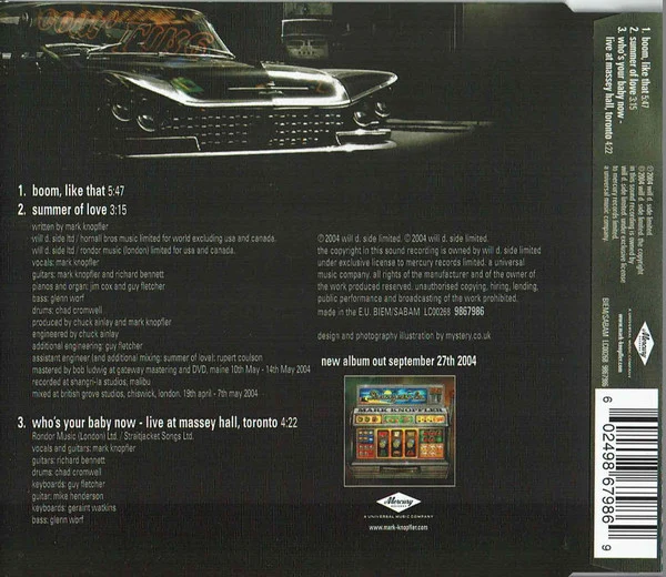 Mark Knopfler - Boom, Like That (CD, Single) - Image 2