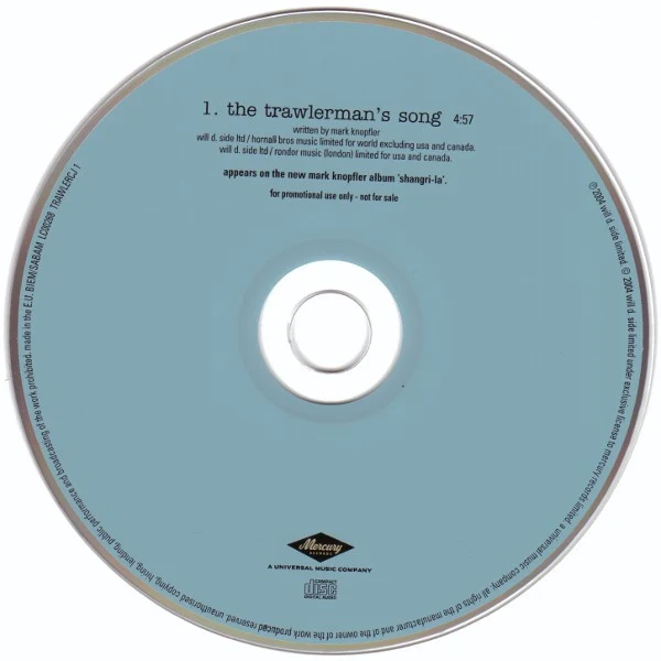 Mark Knopfler - The Trawlerman's Song (CD, Single, Promo) - Image 3