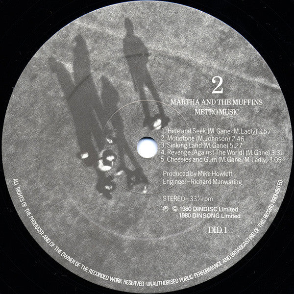 Martha And The Muffins - Metro Music (LP, Album) - Image 4