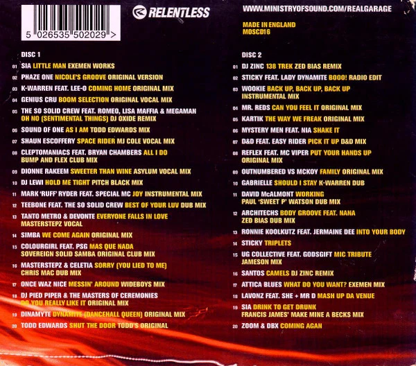 Masterstepz* - Real Garage (2xCD, Comp, Mixed) - Image 2