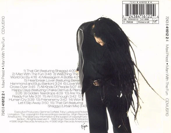 Maxi Priest - Man With The Fun (CD, Album) - Image 2