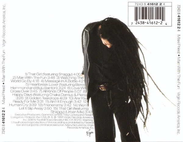 Maxi Priest - Man With The Fun (CD, Album) - Image 2