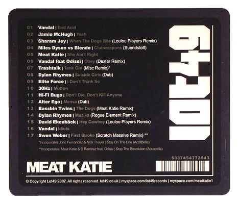 Meat Katie - Lot49 Presents Meat Katie: A DJ Compilation (CD, Comp, Mixed)