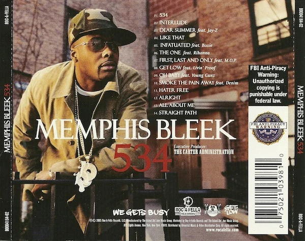 Memphis Bleek - 534 (CD, Album) - Image 2