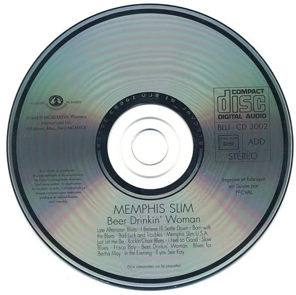Memphis Slim - Beer Drinkin' Woman (CD, Album, Comp, RM) - Image 3