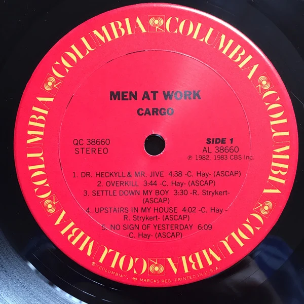 Men At Work - Cargo (LP, Album, Car) - Image 3