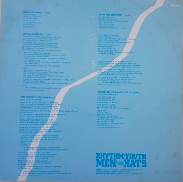 Men Without Hats - Rhythm Of Youth (LP, Album) - Image 3