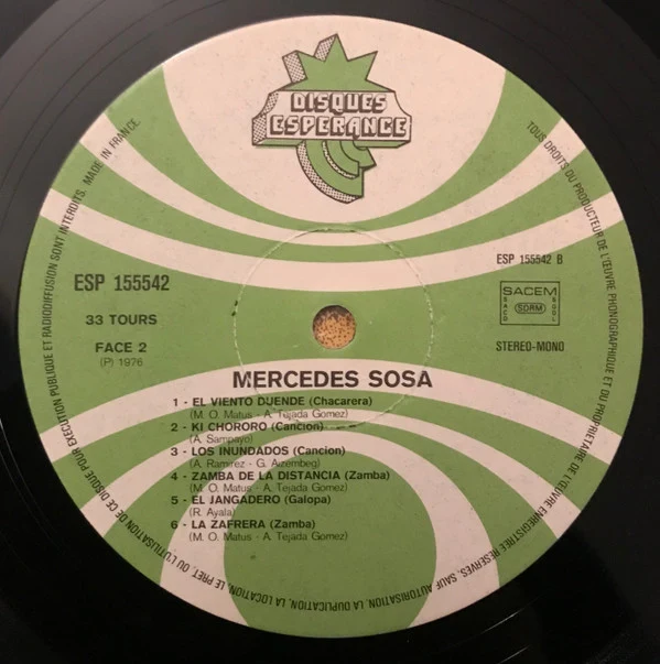 Mercedes Sosa - Canciones Con Fundamento (LP, RE) - Image 4