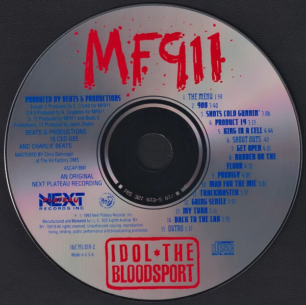 MF911 - Idol The Bloodsport (CD, Album) - Image 3