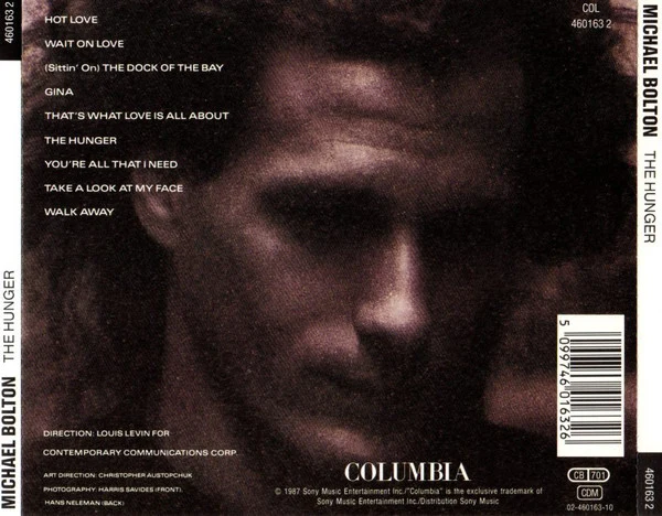 Michael Bolton - The Hunger (CD, Album, RP) - Image 4