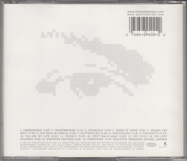 Michael Jackson - Invincible (CD, Album) - Image 2