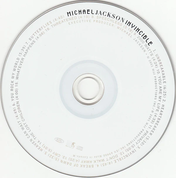 Michael Jackson - Invincible (CD, Album) - Image 3