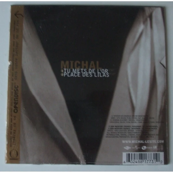 Michal* - Tu Mets De L'or (CD, Single, Enh) - Image 2