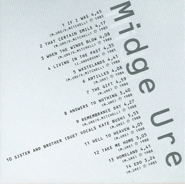 Midge Ure - If I Was (CD, Comp) - Image 4